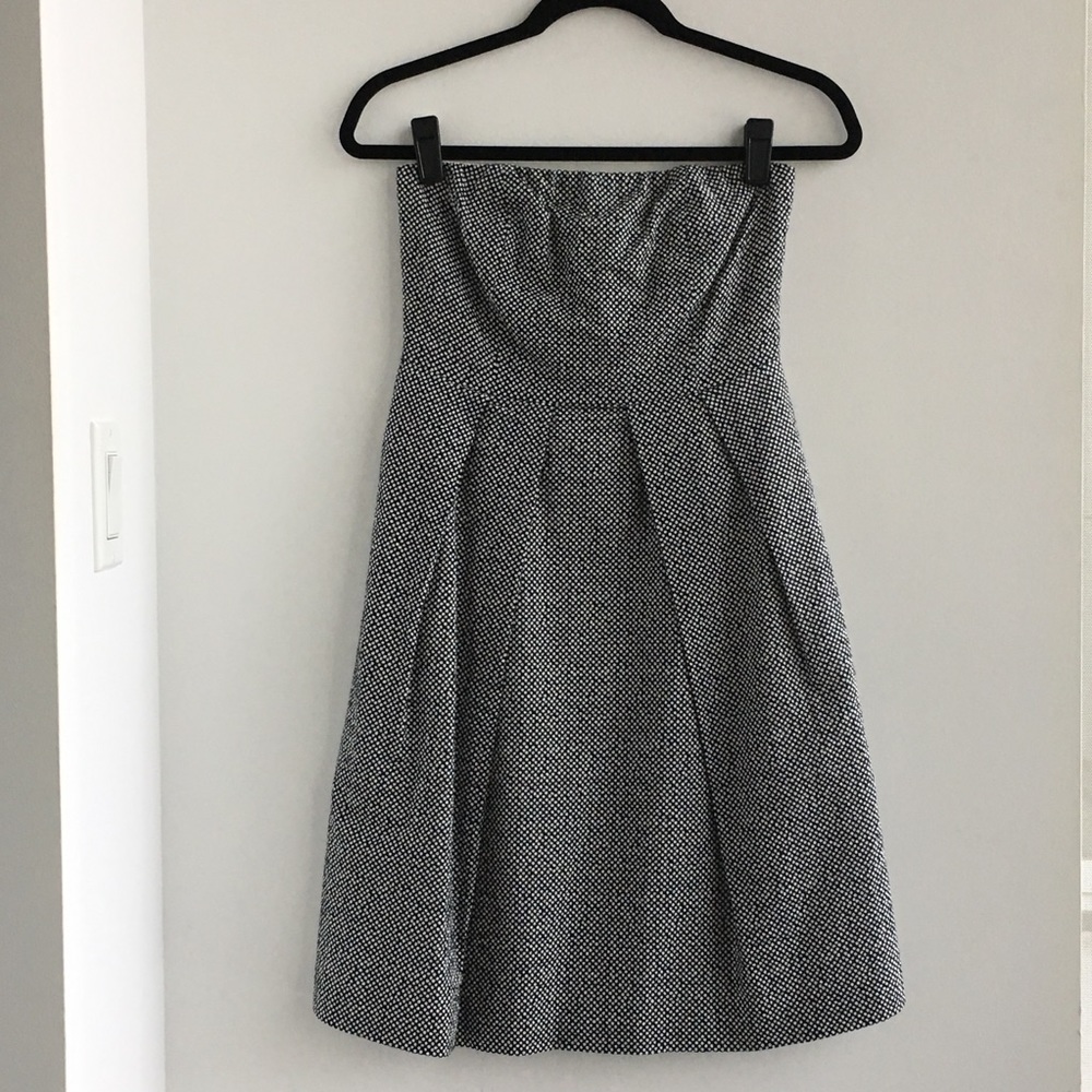 J.Crew Strapless Polka Dot Cotton Dress